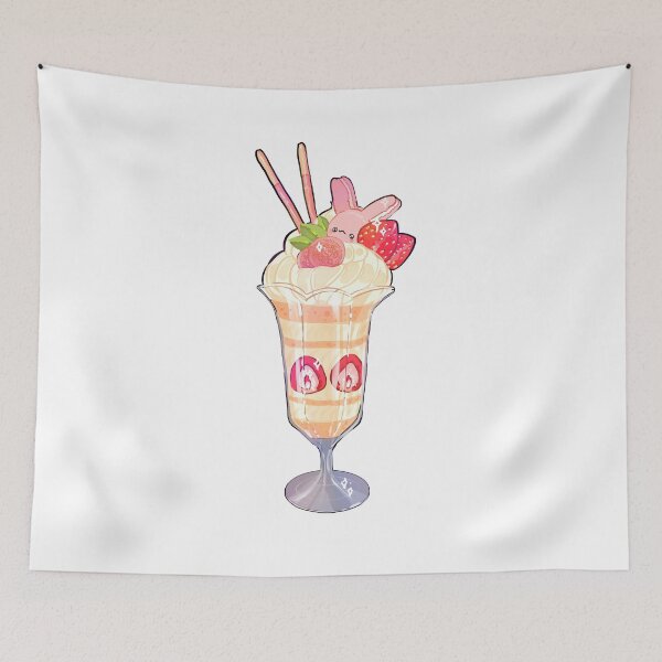 Item preview, Strawberry bunny parfait designed and sold by violeteale.