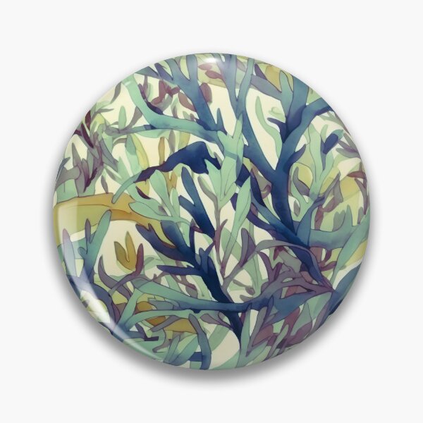 Item preview, Kelp forest watercolour pattern designed and sold by AiBroughtToLife.