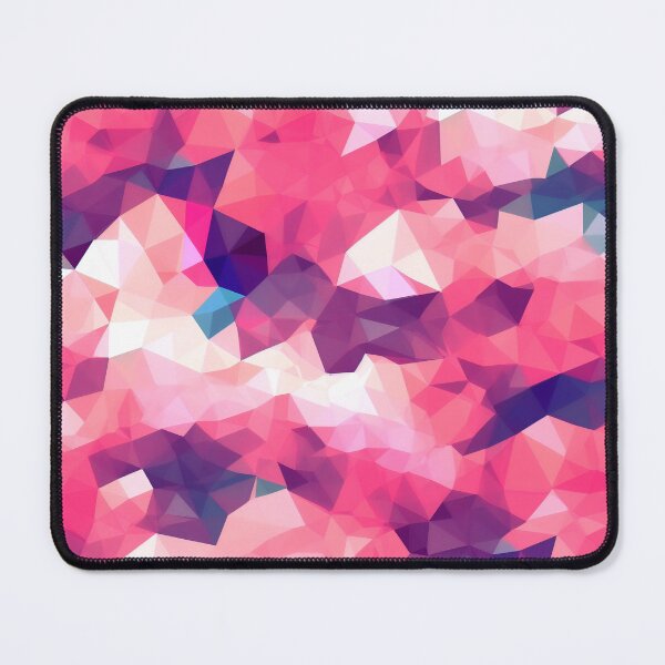 Item preview, Pink fluffy clouds polygon pattern designed and sold by AiBroughtToLife.