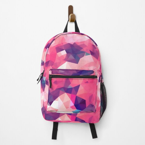 Item preview, Pink fluffy clouds polygon pattern designed and sold by AiBroughtToLife.