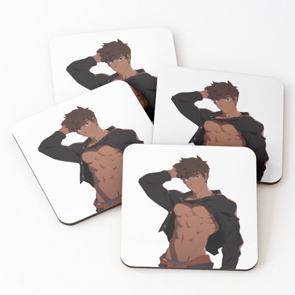 Item preview, Shirtless Jacket Boy designed and sold by HotAnimeBoys.