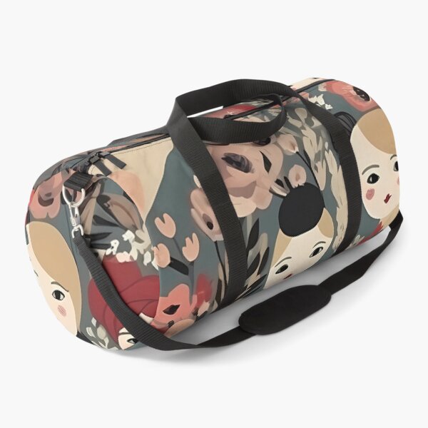 Item preview, Contemporary botanical pattern with a female face designed and sold by MTJ-Mushrooms.