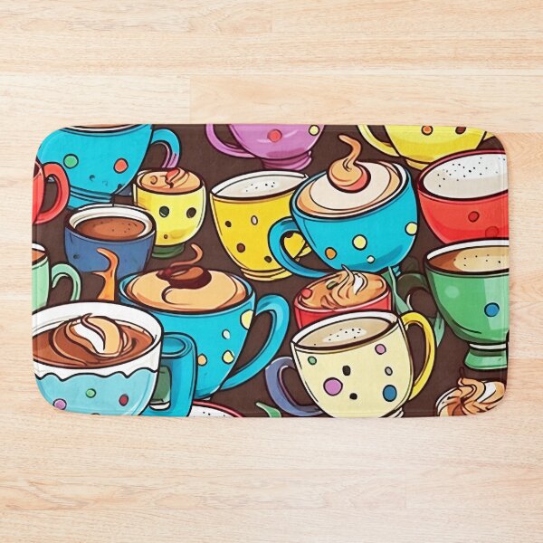 Item preview, Wake me up coffee cup pattern designed and sold by AiBroughtToLife.