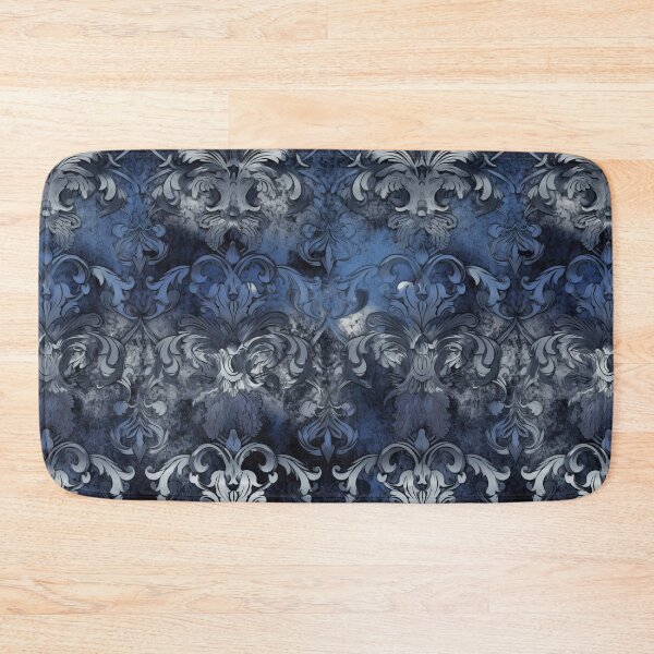 Item preview, Blue and Silver Damask Pattern designed and sold by loraleiffxi.
