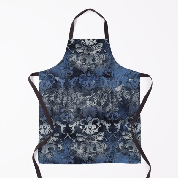 Item preview, Blue and Silver Damask Pattern designed and sold by loraleiffxi.