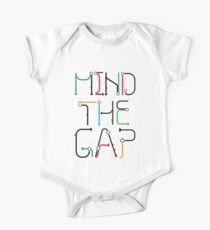 Mind the Gap - London Tube Inspired Font One Piece - Short Sleeve