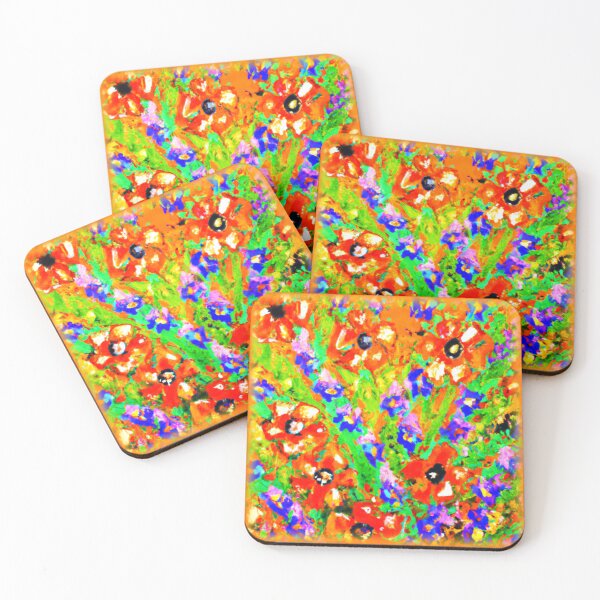 Item preview, "The Orange Flowers" Cute Painting. Buy Now designed and sold by Health And Fitness Posts e-Store.