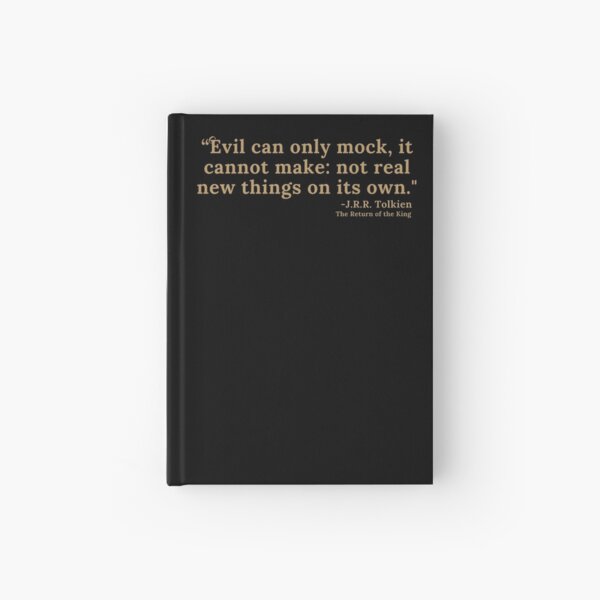 Item preview, Evil Can Only Mock, It Cannot Make Quote - Gold Text designed and sold by TheKnightWriter.