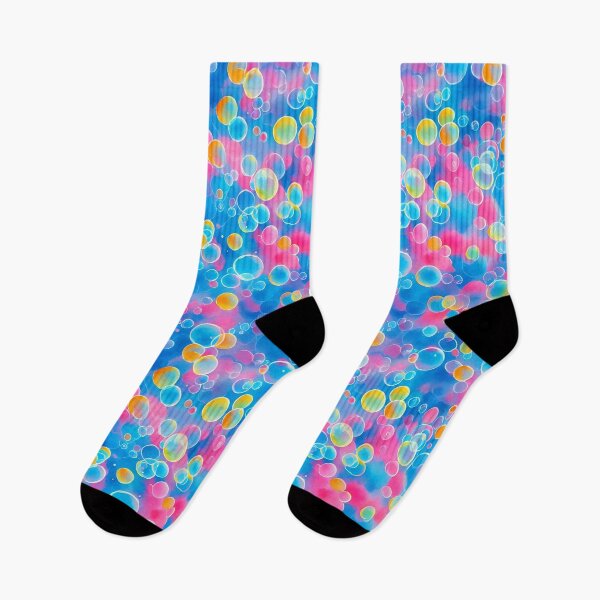 Item preview, Colorful Bubbles Seamless Pattern, Pastel Aesthetics designed and sold by Girly-Universe.