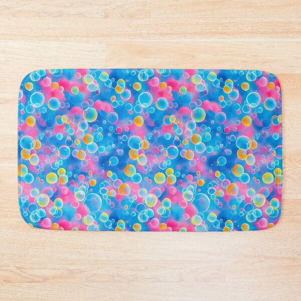 Item preview, Colorful Bubbles Seamless Pattern, Pastel Aesthetics designed and sold by Girly-Universe.