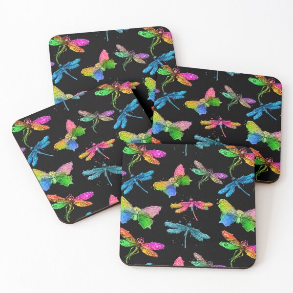 Item preview, butterflies and dragonflies - seamless pattern designed and sold by AspectArtWorks.