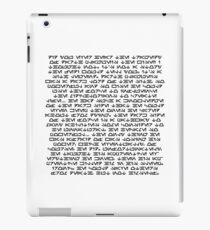 Darth Plagueis Aurebesh iPad Case/Skin