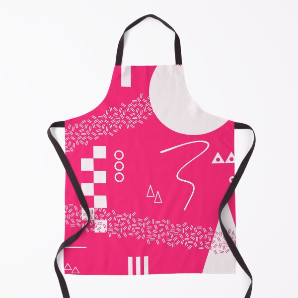 Item preview, Memphis Redux New 80s Retro Geometric Abstract Pattern in Hot Bright Pink designed and sold by kierkegaard.