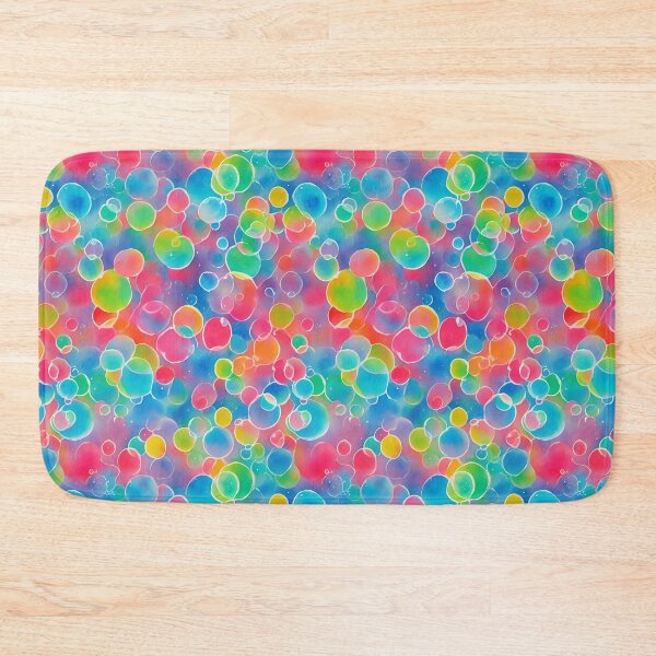 Item preview, Colorful Bubbles Seamless Pattern designed and sold by Girly-Universe.