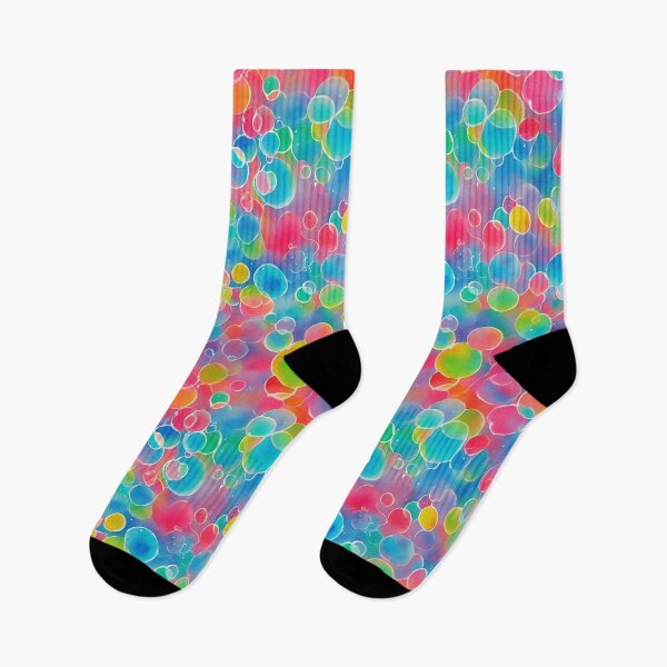 Item preview, Colorful Bubbles Seamless Pattern designed and sold by Girly-Universe.