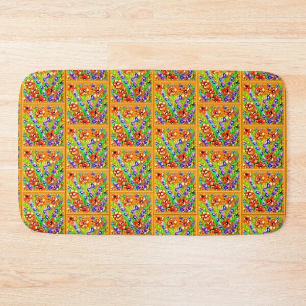 Item preview, "Orange Flowers" Cute Art. Order Now designed and sold by Health And Fitness Posts e-Store.