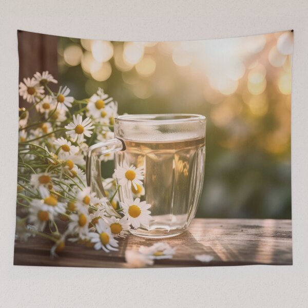 Artikelvorschau, Summer Serenity: White Daisies on a Wooden Windowsill entworfen und verkauft von FireScreen.