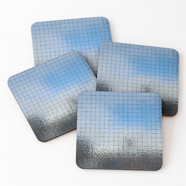 Item preview, Blue Sky Through Wired Glass designed and sold by texturebank.
