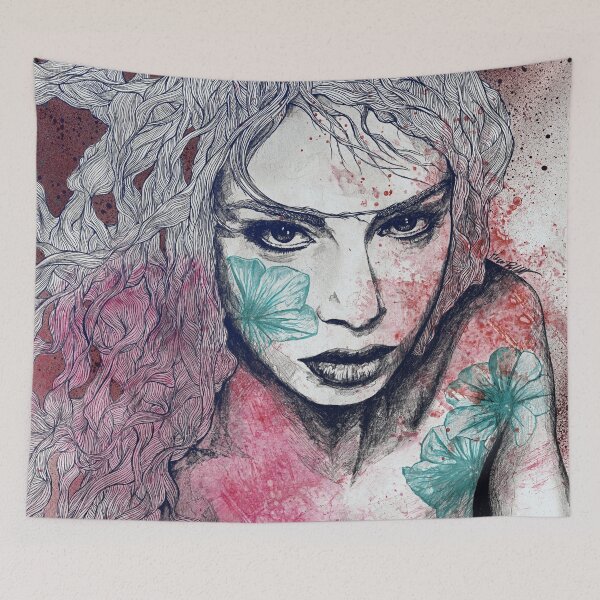 Item preview, No Hope In Sight: Purple (tattoo girl portrait) designed and sold by Marco Paludet.