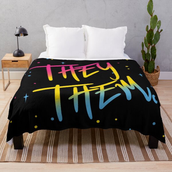 Item preview, Pan Flag Stars They/Them Pronouns designed and sold by MoonMint.