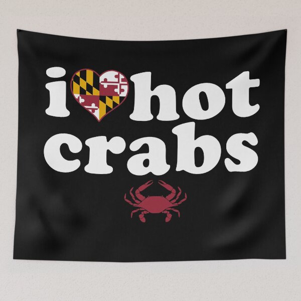 Item preview, I Love Hot Crabs designed and sold by TeeArcade84.