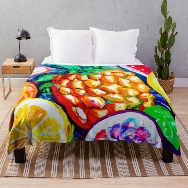 Item preview, " Pineapple Orange Banana Fruits" Cute Art. Buy Now designed and sold by Health And Fitness Posts e-Store.