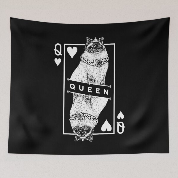 Item preview, Sacred Birman Cat Lover Queen Of Hearts Funny Pop Art designed and sold by GrandeDuc.