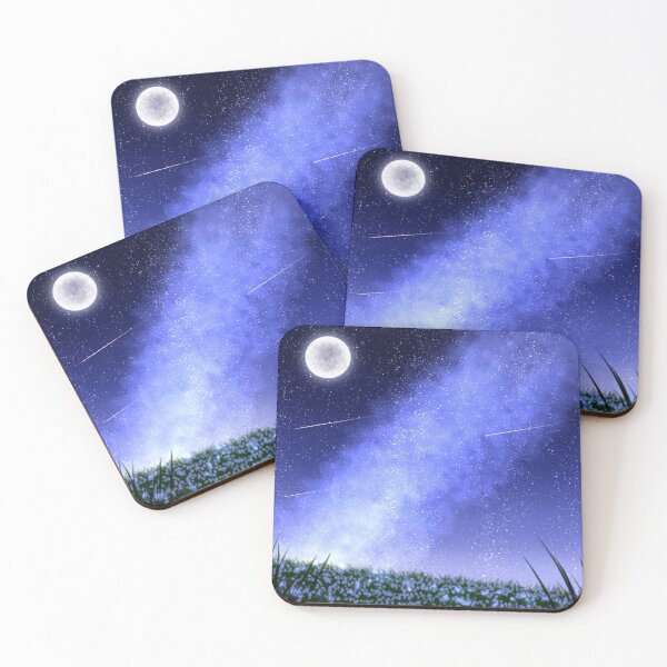 Item preview, Flower field under the starry night designed and sold by hseart.