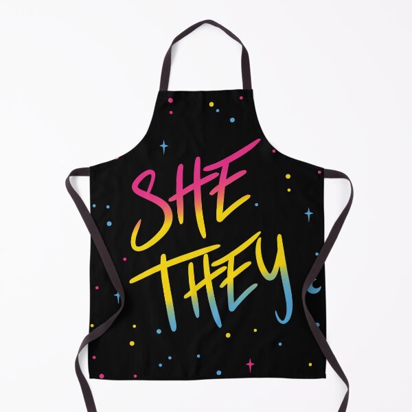 Item preview, Pan Flag Stars She/They Pronouns designed and sold by MoonMint.