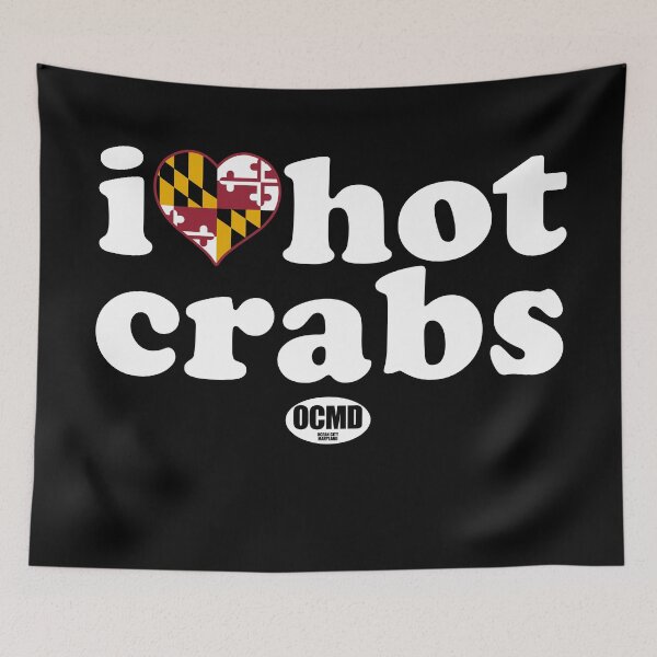 Item preview, I Love Hot Crabs, Ocean City, Maryland designed and sold by TeeArcade84.