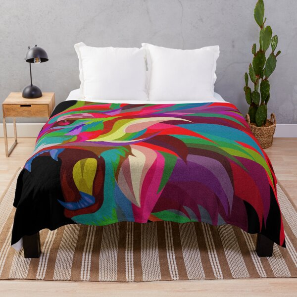 Item preview, Vibrant Color Lion Face Design designed and sold by deepakrode7.