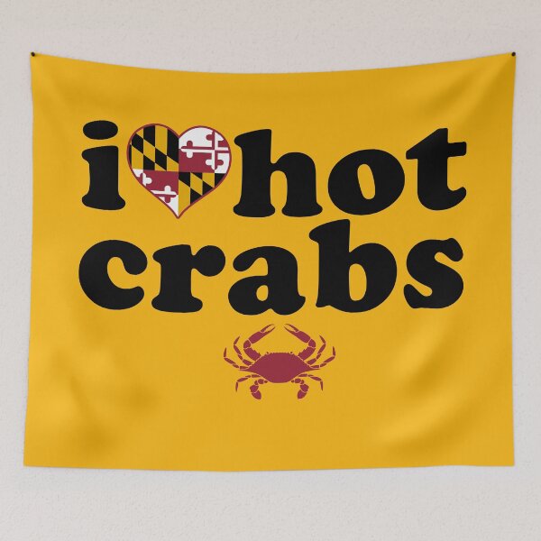 Item preview, I Love Hot Crabs designed and sold by TeeArcade84.