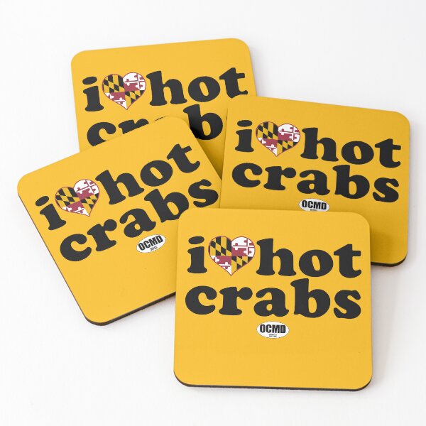 Item preview, I Love Hot Crabs, Ocean City, Maryland designed and sold by TeeArcade84.