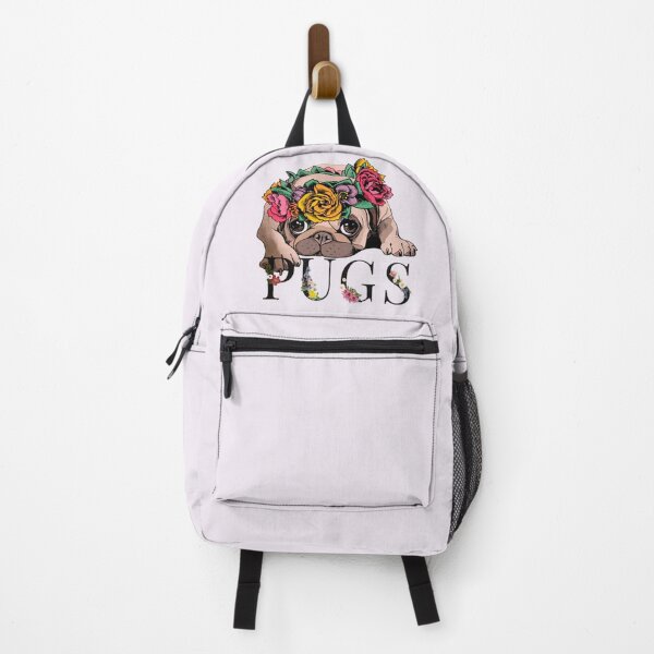 Item preview, pug flowers designed and sold by Shop-Style88.
