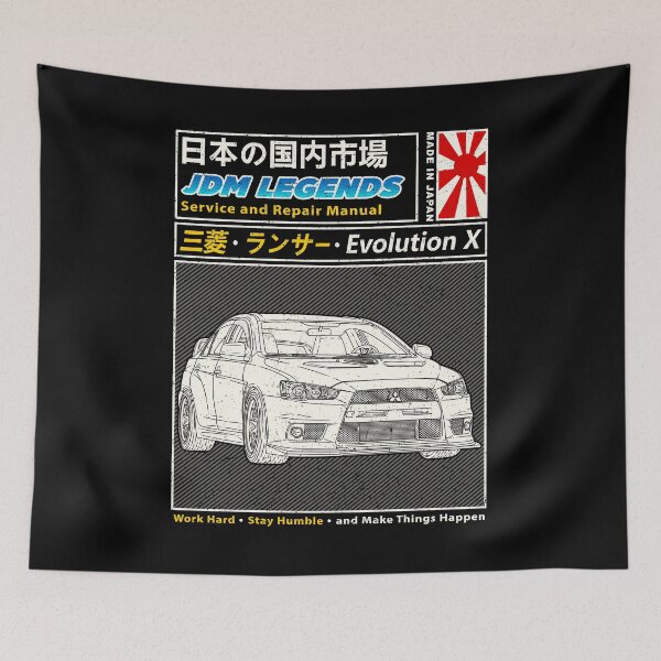 Item preview, JDM Mitsubishi Lancer Evolution 10 Car Manual Book Cover designed and sold by JDM Guyvit.