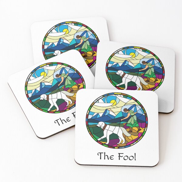 Item preview, Major Arcana The Fool - Stained Glass Design for T-shirt, stickers and other accessories designed and sold by Pixel Waite.