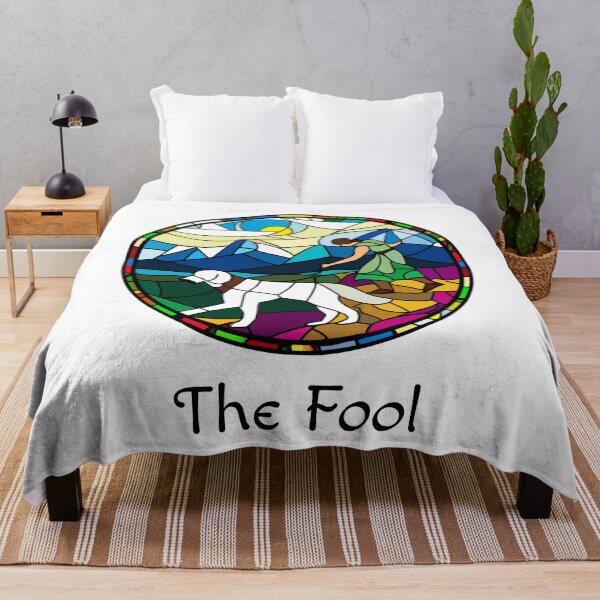 Item preview, Major Arcana The Fool - Stained Glass Design for T-shirt, stickers and other accessories designed and sold by Pixel Waite.