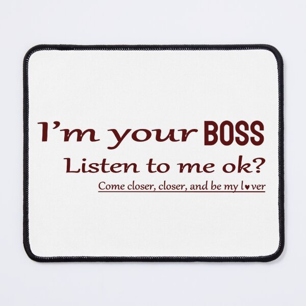 Item preview, I'm your BOSS | BURGUNDY designed and sold by CatiaCosta.