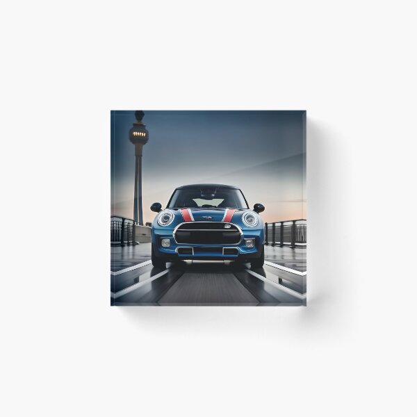 Item preview, discover the fun mini cooper models cosmic blue designed and sold by Art Store Stickers.