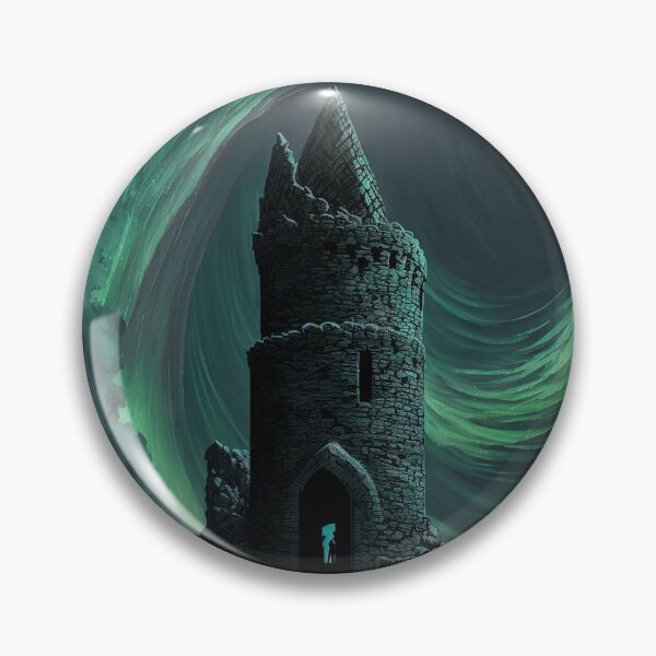 Item preview, Spiral Citadel: Animated Nighttime Design with Green Energy designed and sold by FireScreen.