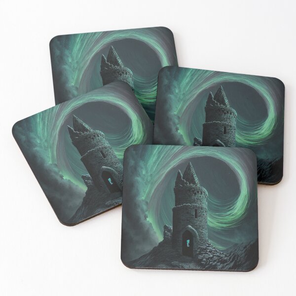 Item preview, Spiral Citadel: Animated Nighttime Design with Green Energy designed and sold by FireScreen.