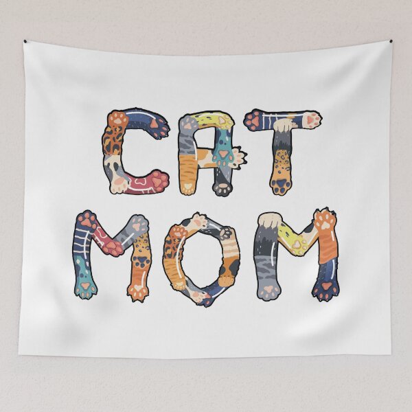 Item preview, Cat Mom - Cat Paws & Cat Tail Illustrated Art  designed and sold by Voodoo Catdaddy .