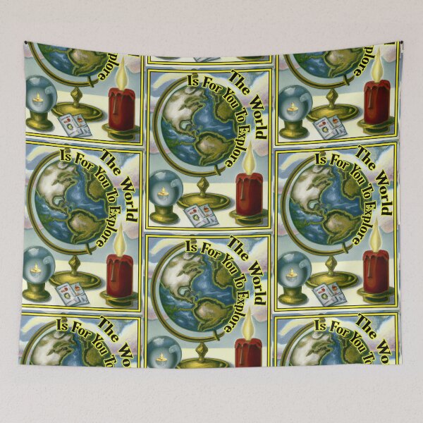 Item preview, 'The World is for you To Explore' Tarot and Travel - Oil Painting Design  designed and sold by Ridiculam Toga.