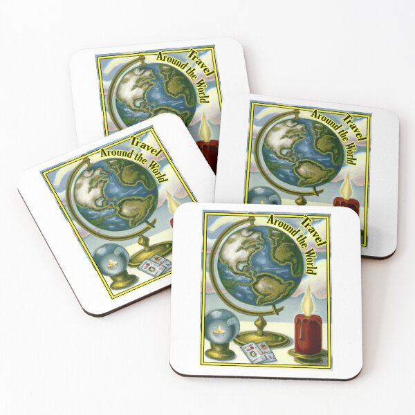 Item preview, 'Travel Around The World' Tarot and Travel - Oil Painting Design  designed and sold by Ridiculam Toga.