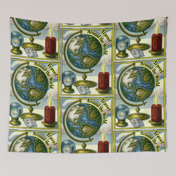 Item preview, 'Travel Around The World' Tarot and Travel - Oil Painting Design  designed and sold by Ridiculam Toga.