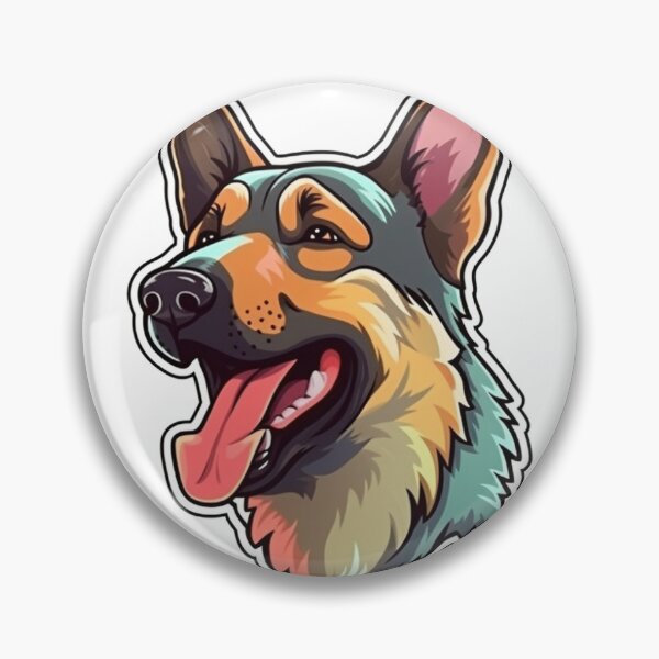 Item preview, Happy German Shepherd designed and sold by IceOrFire.