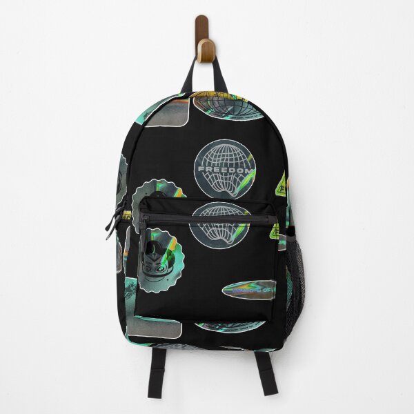 Item preview, pack realistic holographic retro futuristic sticker collection designed and sold by fabiand1927.