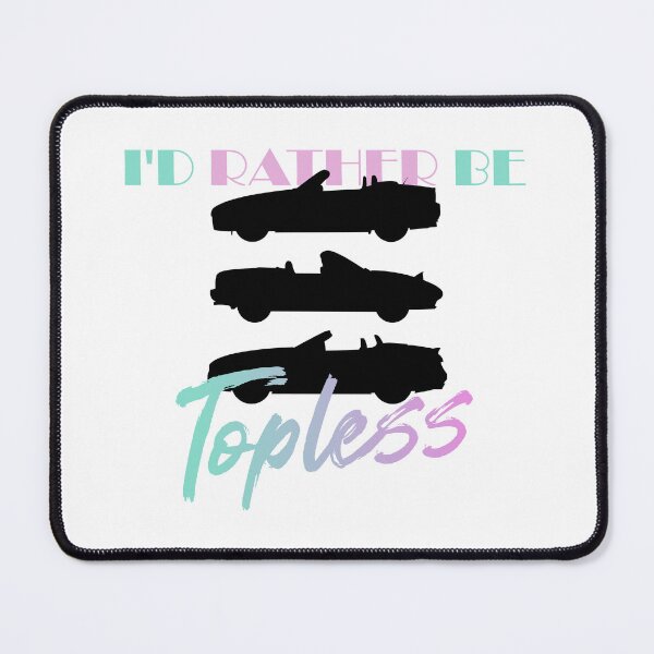 Item preview, I'd Rather Be Topless (Black Convertibles) designed and sold by Graffeine Art.