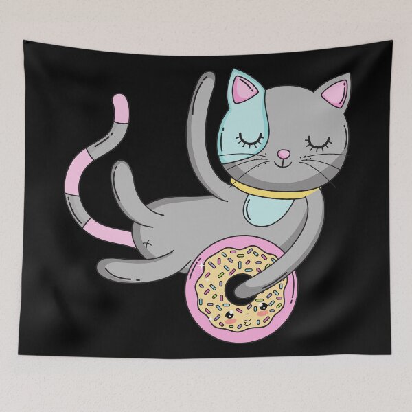 Item preview, Donut Lover - Funny Cat designed and sold by vargass street.