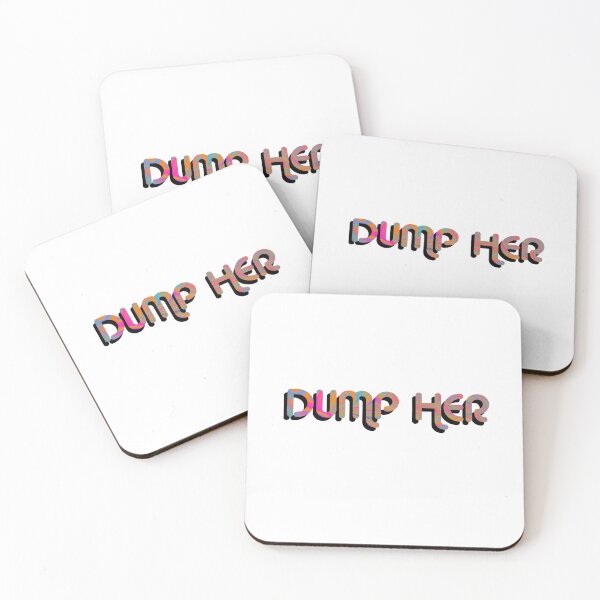 Item preview,  "Dump Her" on Black Psychedelic with groovy font designed and sold by fatherbruhl.